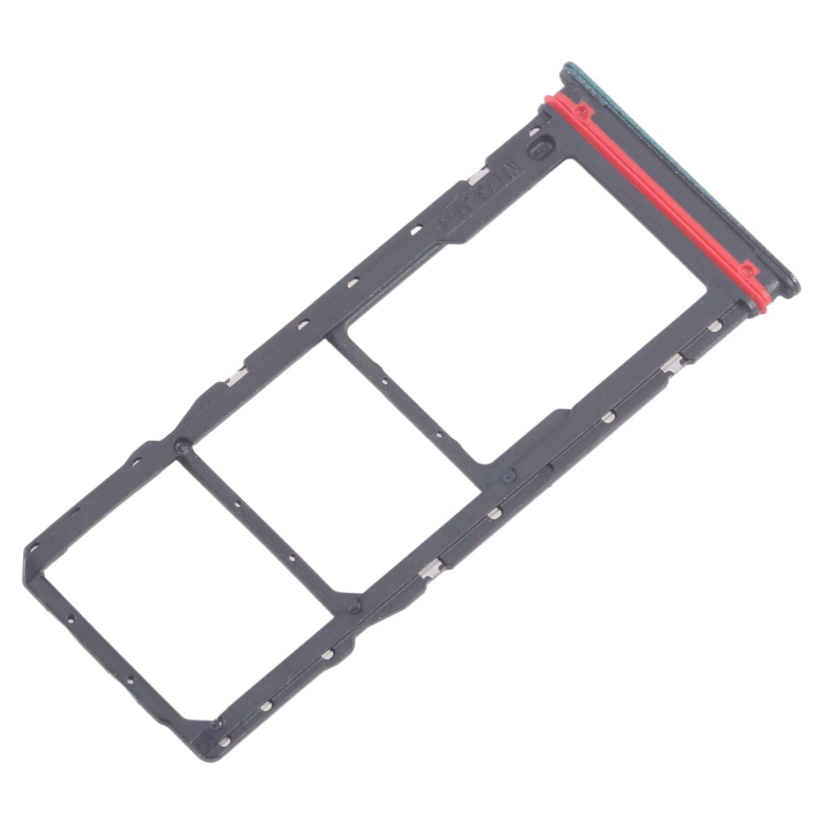 For Motorola Moto G04 10pcs Original SIM Card Tray + SIM Card Tray + Micro SD Card Tray (Green)