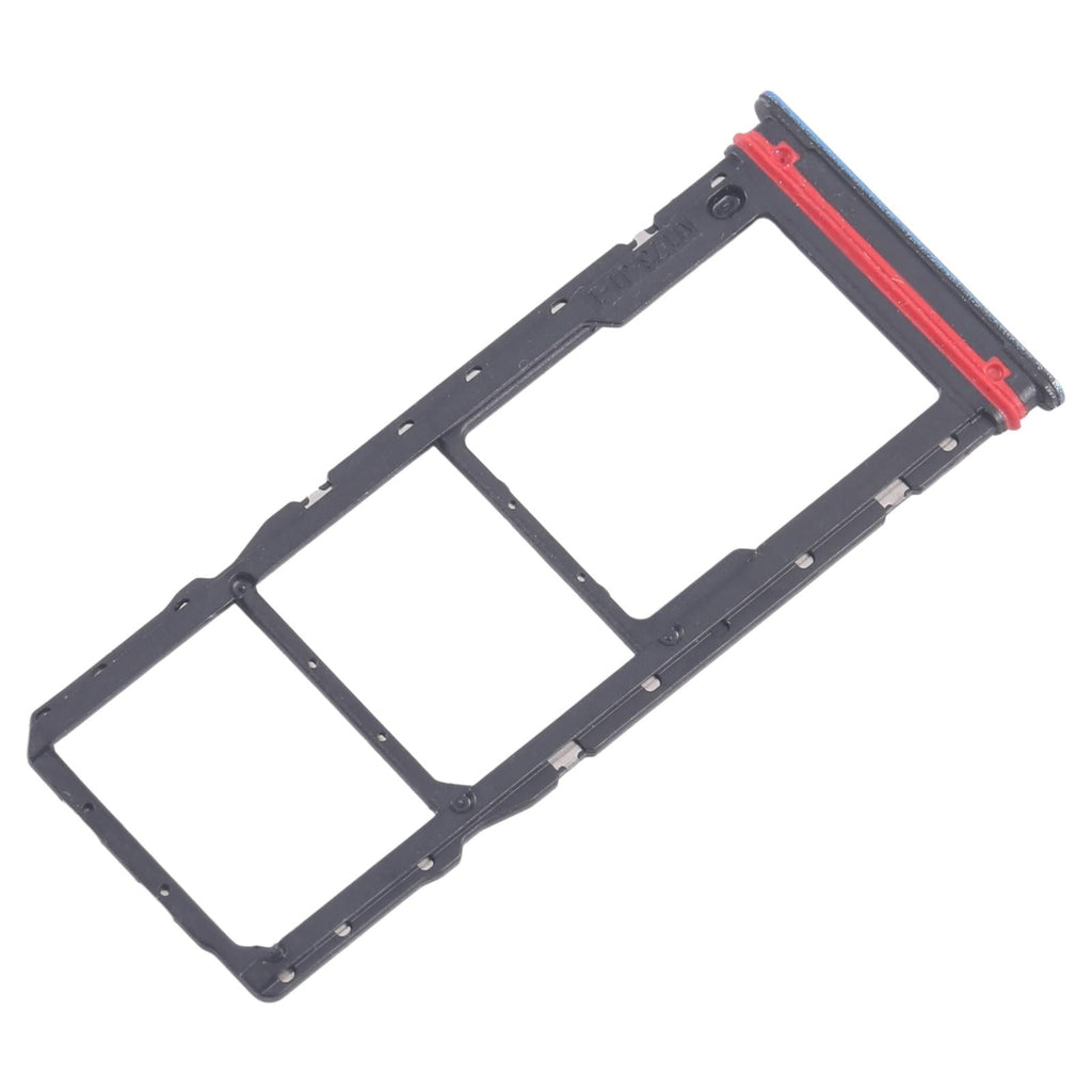 For Motorola Moto G04 10pcs Original SIM Card Tray + SIM Card Tray + Micro SD Card Tray (Blue)