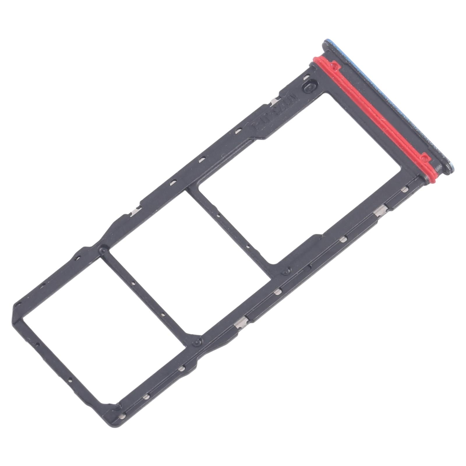 For Motorola Moto G04s 10pcs Original SIM Card Tray + SIM Card Tray + Micro SD Card Tray (Blue)