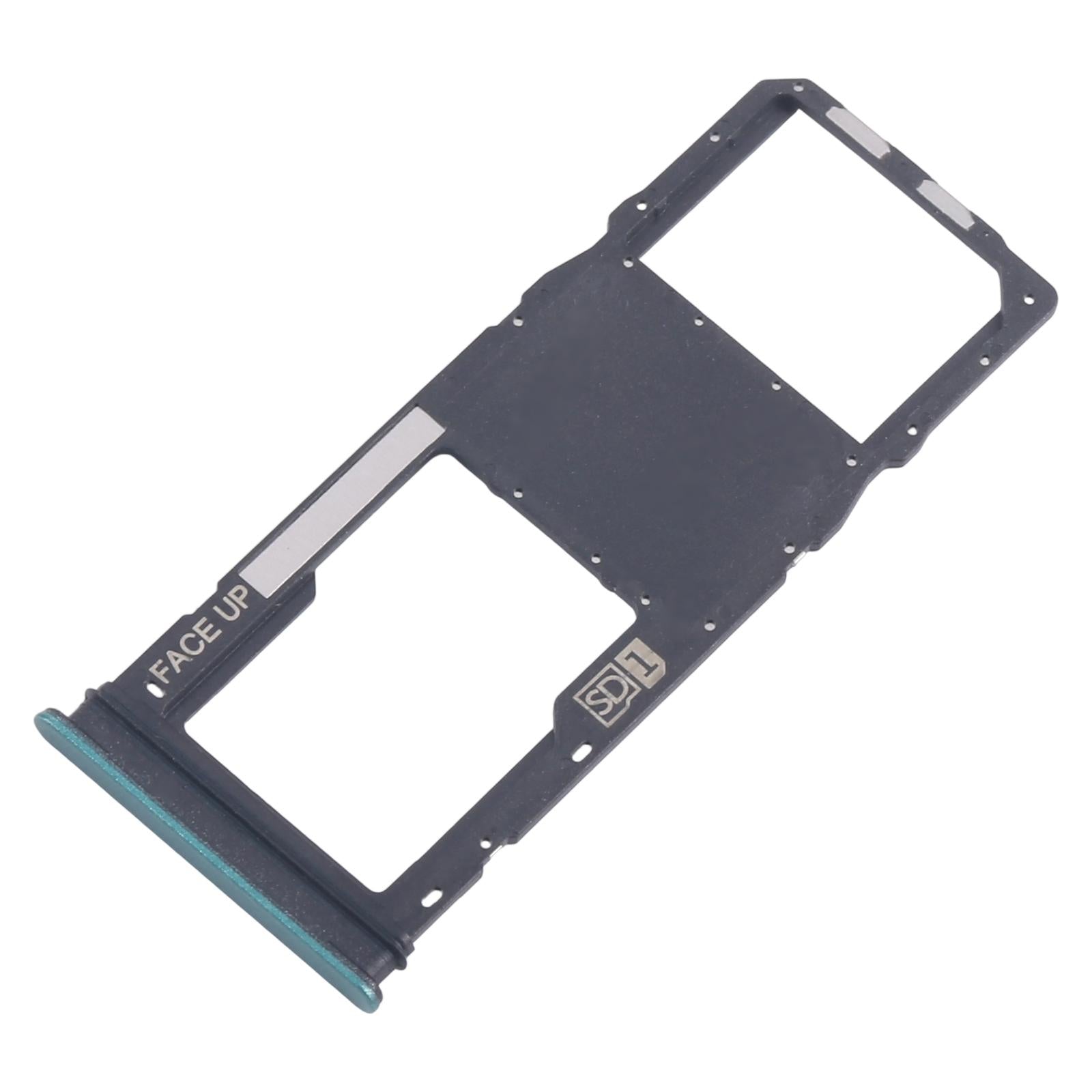 For Motorola Moto G04 10pcs Original SIM Card Tray + Micro SD Card Tray (Green)