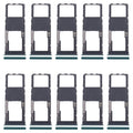 For Motorola Moto G04 10pcs Original SIM Card Tray + Micro SD Card Tray (Green)