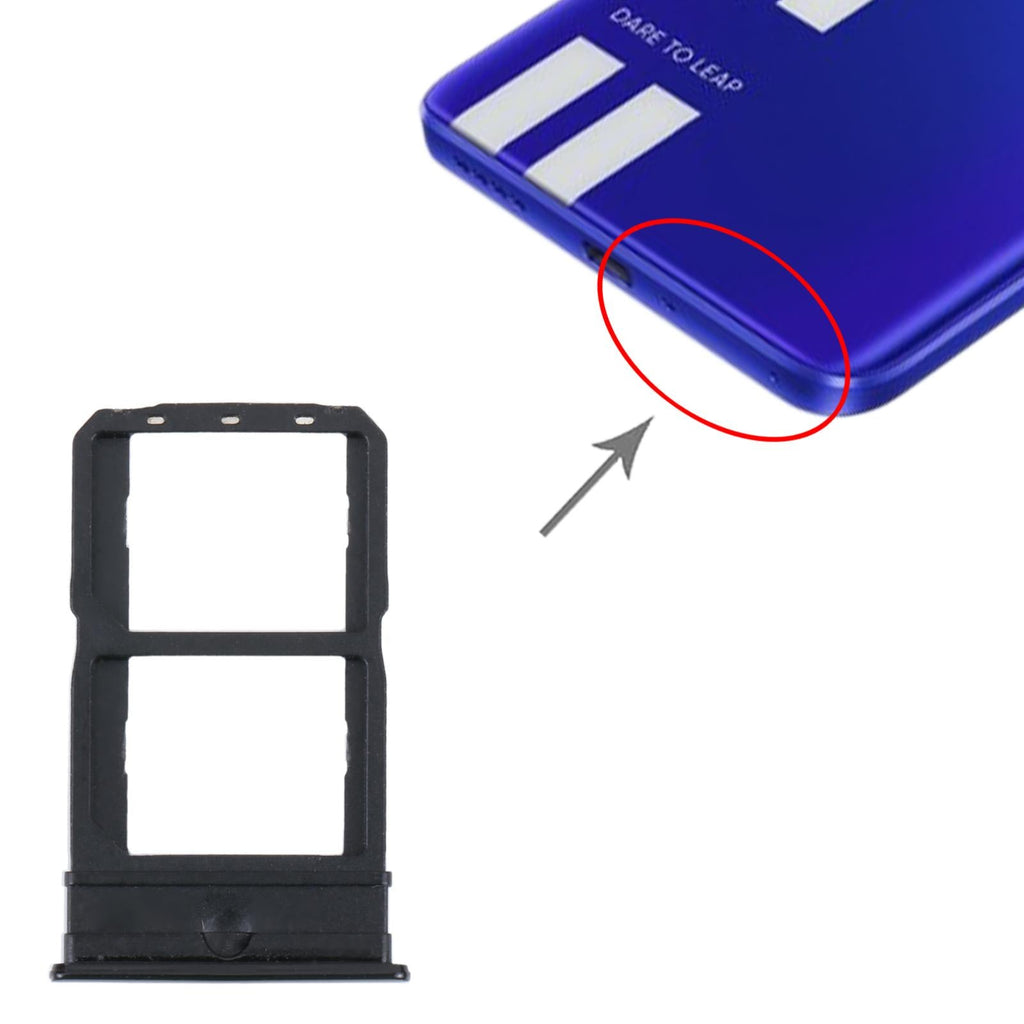 For vivo iQOO Neo5 Lite V2118A 10pcs Original SIM Card Tray + SIM Card Tray (Black)