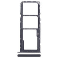 For ZTE Blade A35 SIM Card Tray + SIM Card Tray + Micro SD Card Tray (Black)