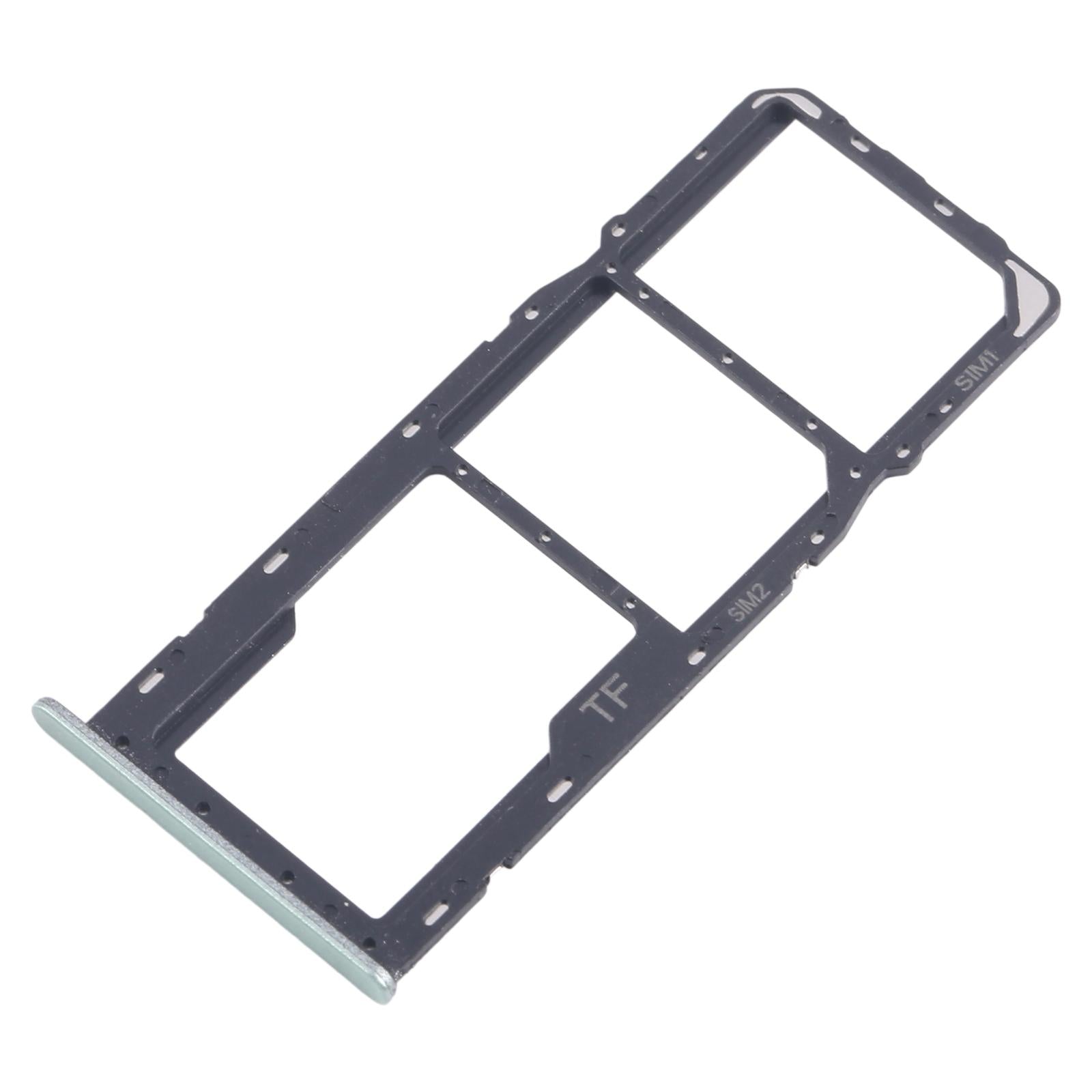 For ZTE Blade A35 SIM Card Tray + SIM Card Tray + Micro SD Card Tray (Green)