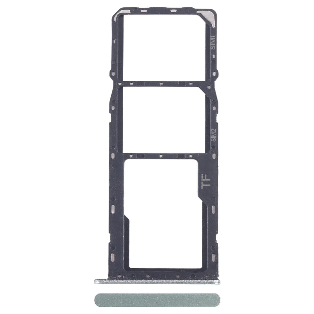 For ZTE Blade A35 SIM Card Tray + SIM Card Tray + Micro SD Card Tray (Green)