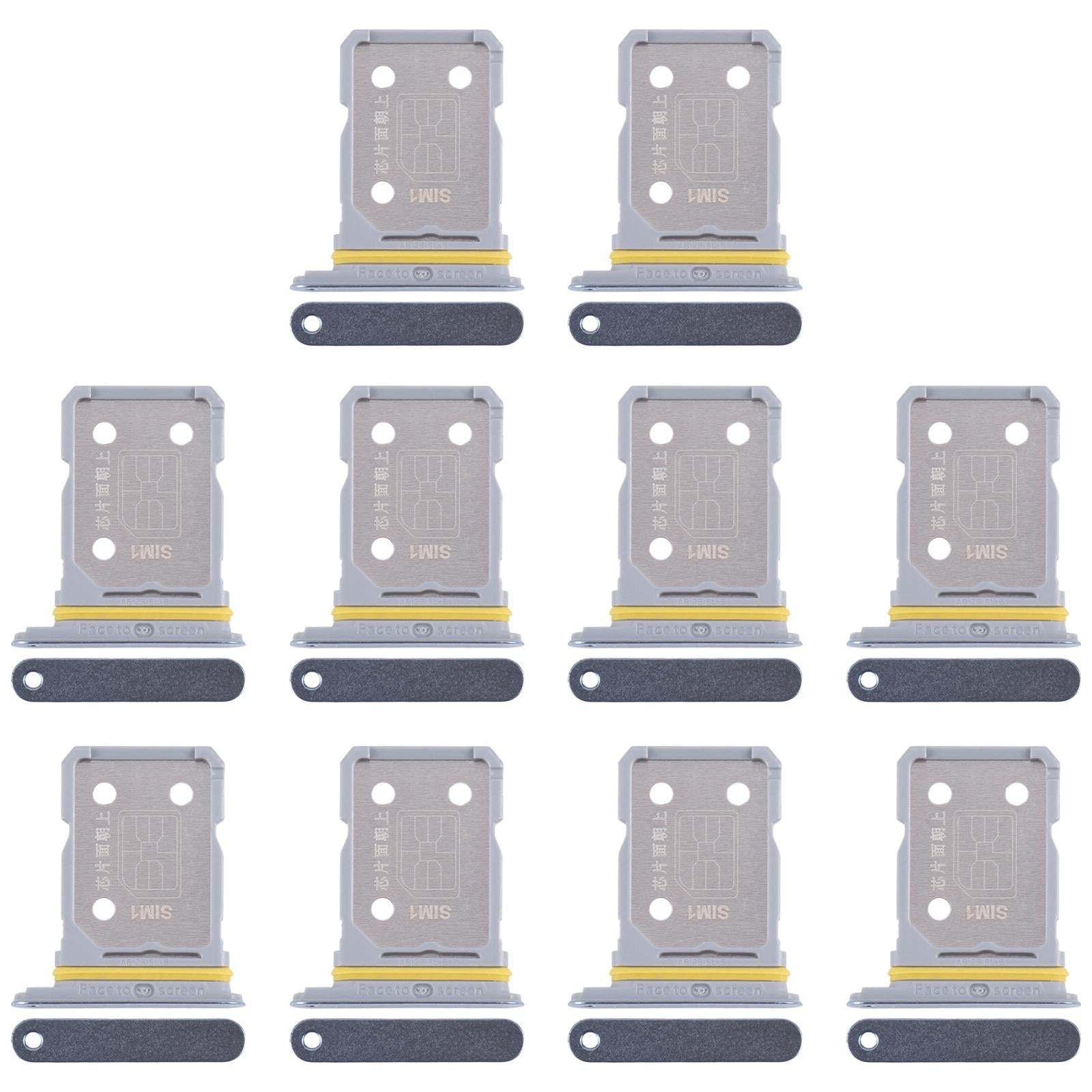 For Realme GT Neo 3 10pcs Original SIM Card Tray + SIM Card Tray (Baby Blue)
