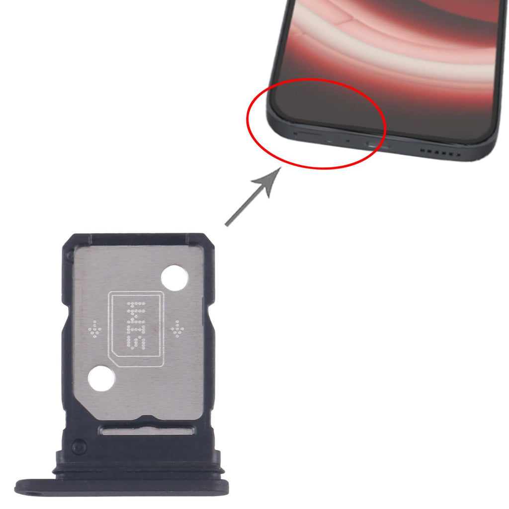 For Nothing Phone 2A SIM Card Tray + SIM Card Tray (Black)