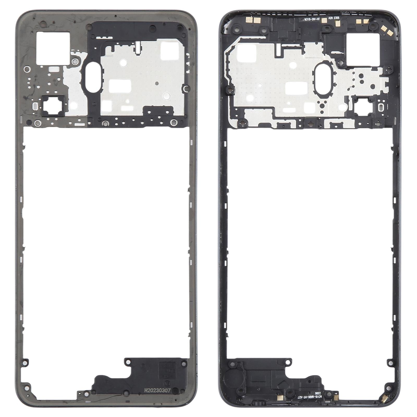 For Realme C55 4G RMX3710 Middle Frame Bezel Plate (Black)