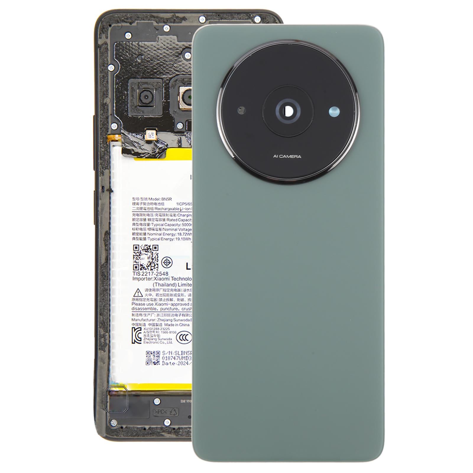 For Xiaomi Redmi A3 4G OEM Battery Back Cover with Camera Lens Frame(Green)