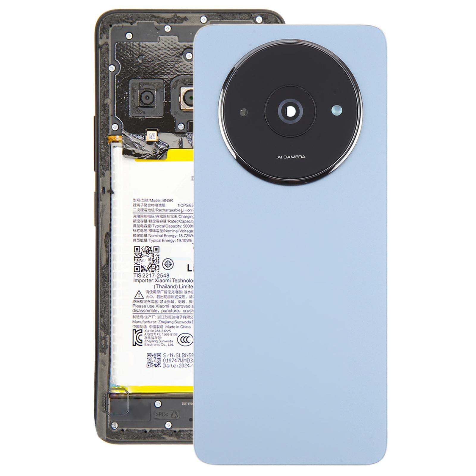 For Xiaomi Redmi A3 4G OEM Battery Back Cover with Camera Lens Frame(Blue)