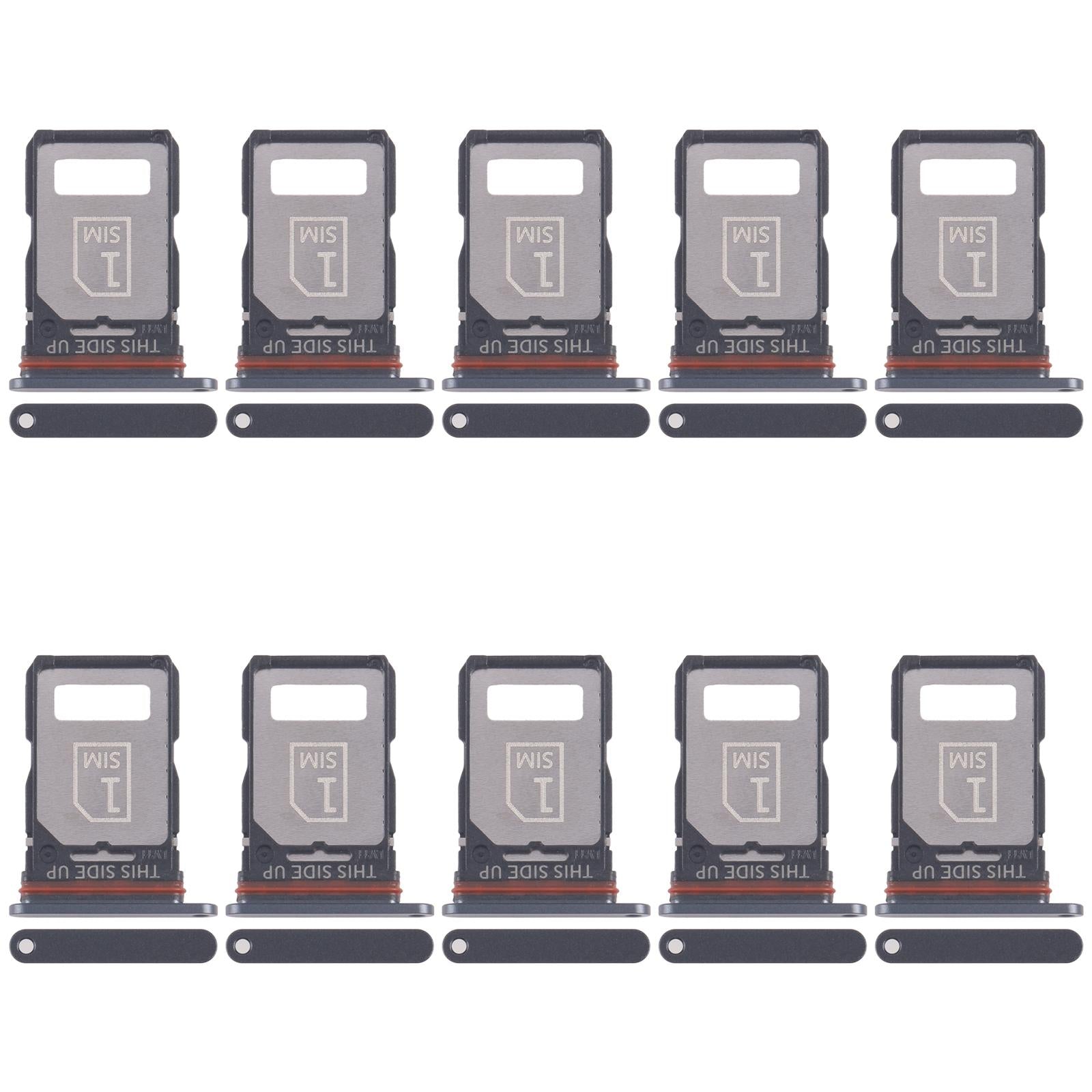 For Motorola Moto S30 Pro 10pcs Original SIM Card Tray + SIM Card Tray (Black)
