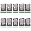 For Motorola Edge 60 10pcs Original SIM Card Tray + SIM Card Tray / Micro SD Card Tray (Green)