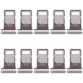 For Motorola Edge 60 Pro 10pcs Original SIM Card Tray + SIM Card Tray (Green)