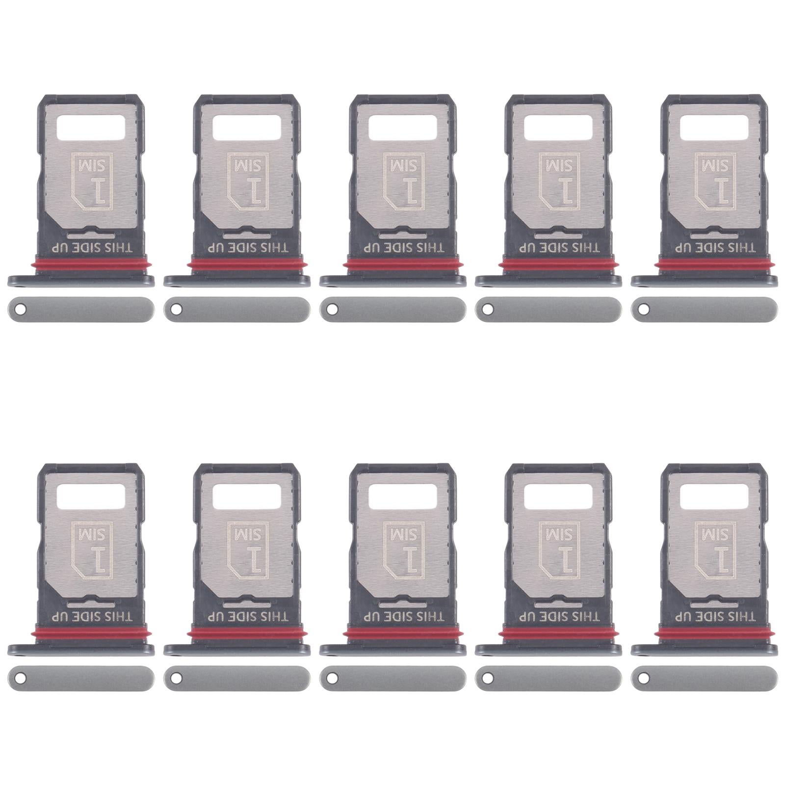 For Motorola Edge 60 Pro 10pcs Original SIM Card Tray + SIM Card Tray (Green)