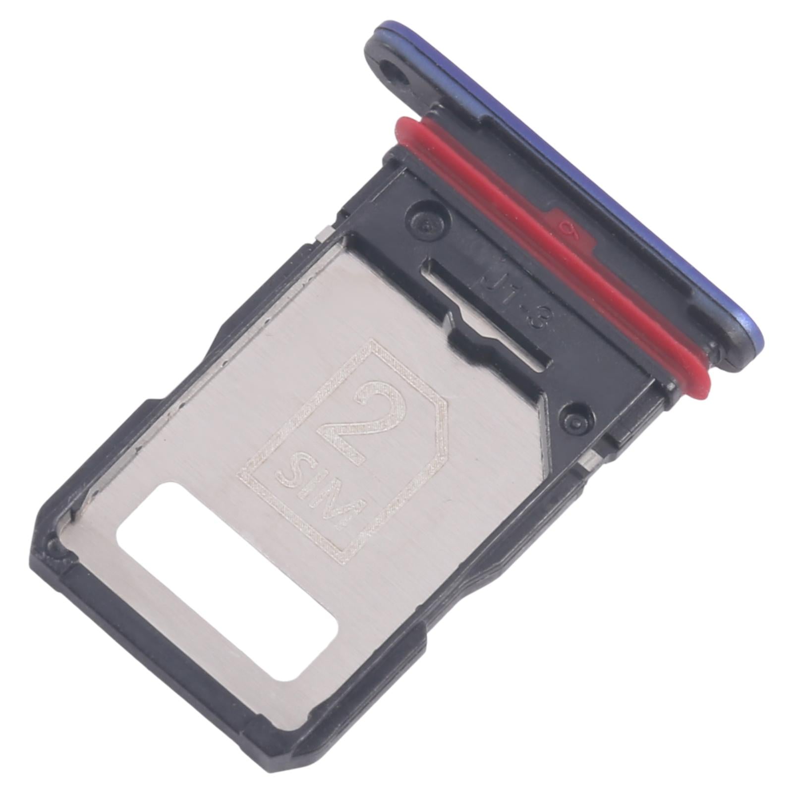 For Motorola Edge 60 Pro 10pcs Original SIM Card Tray + SIM Card Tray (Blue)
