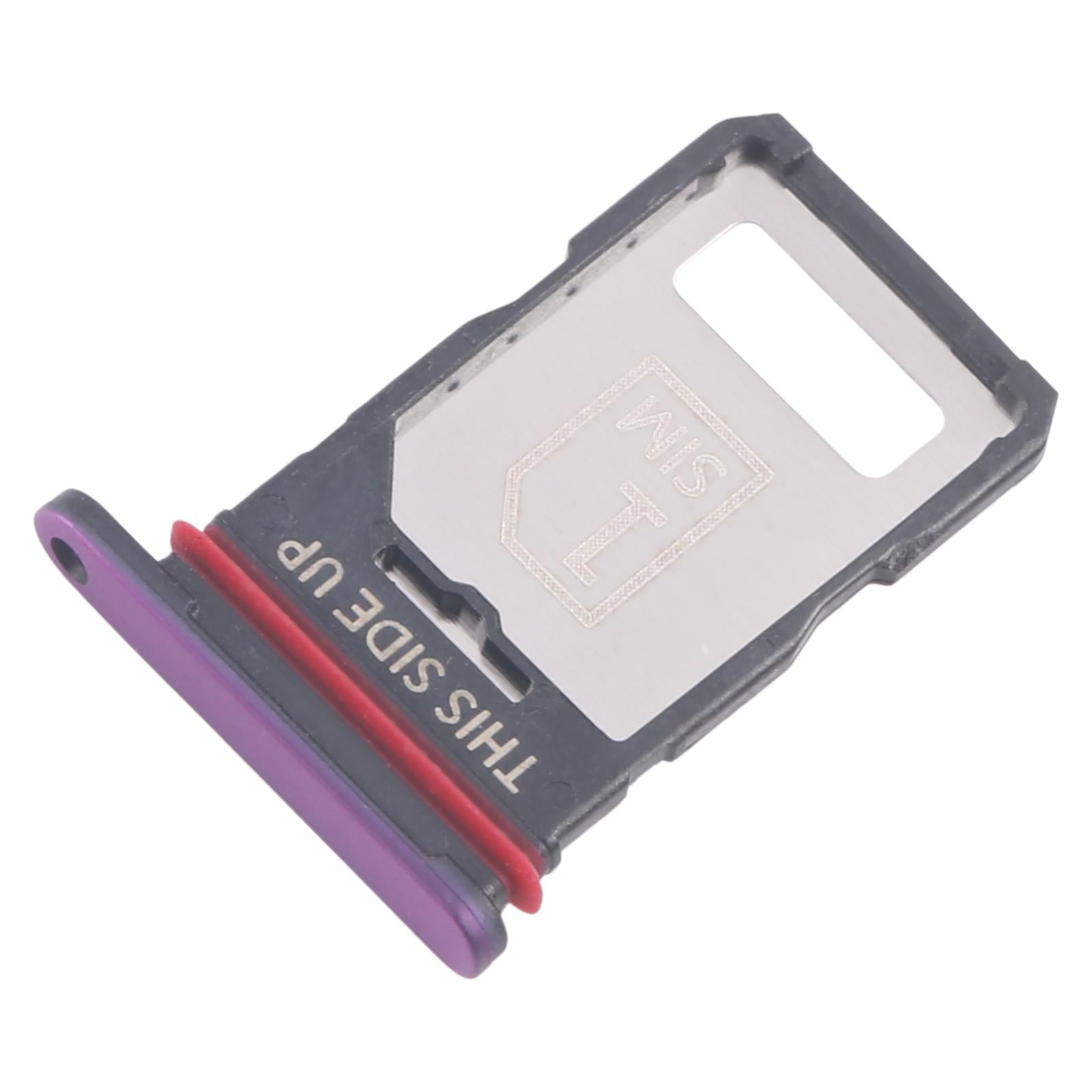 For Motorola Edge 60 Pro 10pcs Original SIM Card Tray + SIM Card Tray (Purple)