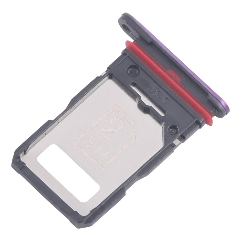 For Motorola Edge 60 Pro 10pcs Original SIM Card Tray + SIM Card Tray (Purple)