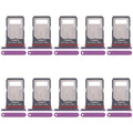 For Motorola Edge 60 Pro 10pcs Original SIM Card Tray + SIM Card Tray (Purple)