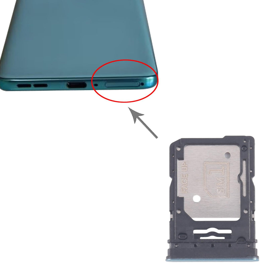 For Motorola Edge 60 Fusion 10pcs Original SIM Card Tray + SIM Card Tray / Micro SD Card Tray (Green)