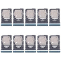 For Motorola Edge 60 Fusion 10pcs Original SIM Card Tray + SIM Card Tray / Micro SD Card Tray (Green)