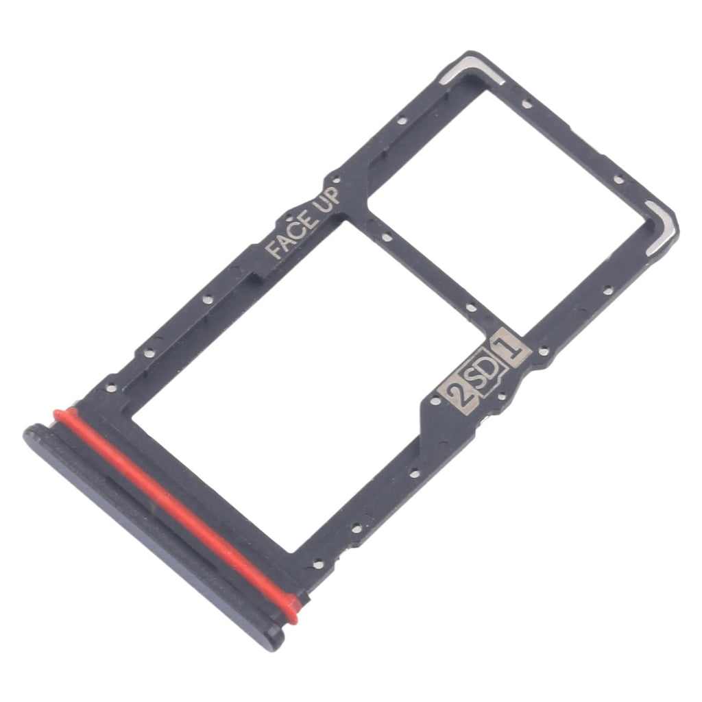 For Motorola Moto G56 10pcs Original SIM Card Tray + SIM / Micro SD Card Tray (Black)