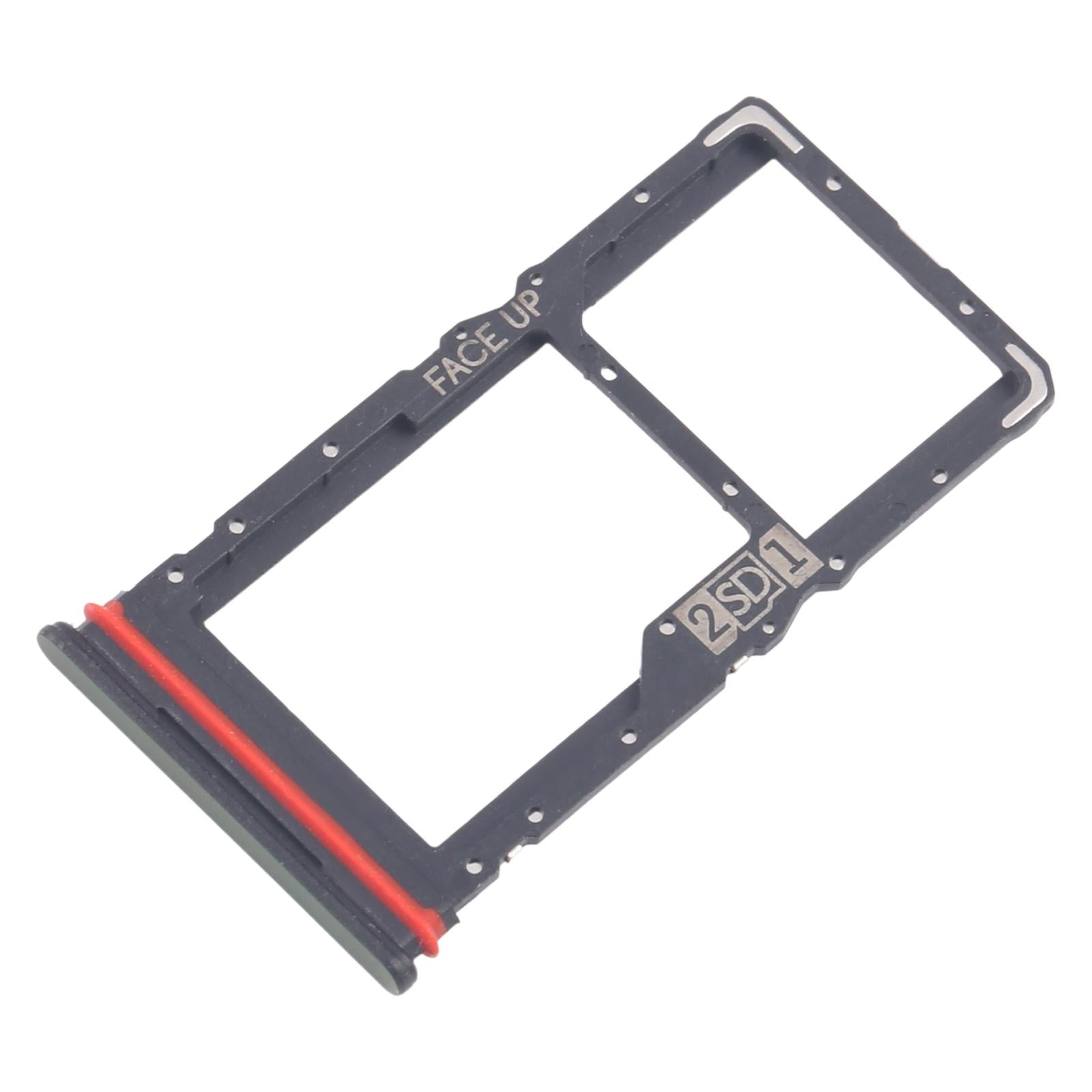 For Motorola Moto G56 10pcs Original SIM Card Tray + SIM / Micro SD Card Tray (Green)
