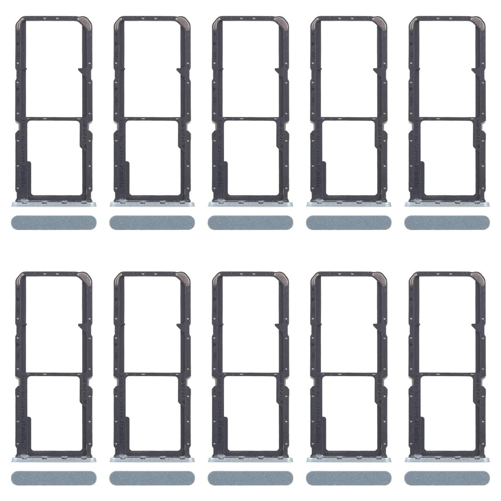 For OPPO A3x 4G CPH2641 10pcs Original SIM Card Tray + SIM Card Tray + Micro SD Card Tray (Green)