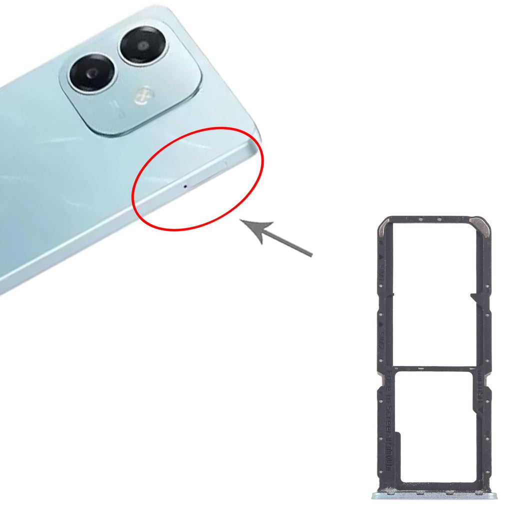 For OPPO A3x 4G CPH2641 10pcs Original SIM Card Tray + SIM Card Tray + Micro SD Card Tray (Green)