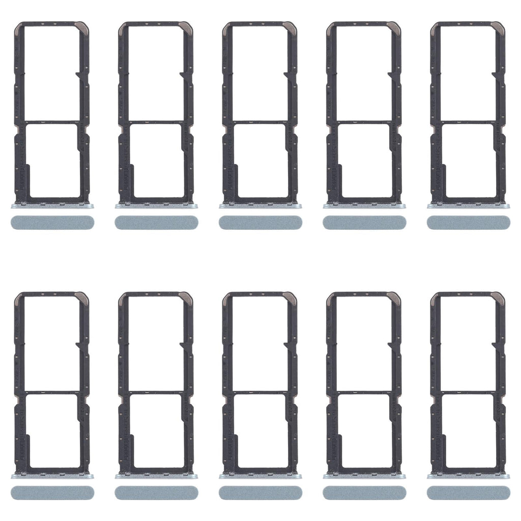 For OPPO A60 4G CPH2631 10pcs Original SIM Card Tray + SIM Card Tray + Micro SD Card Tray (Green)