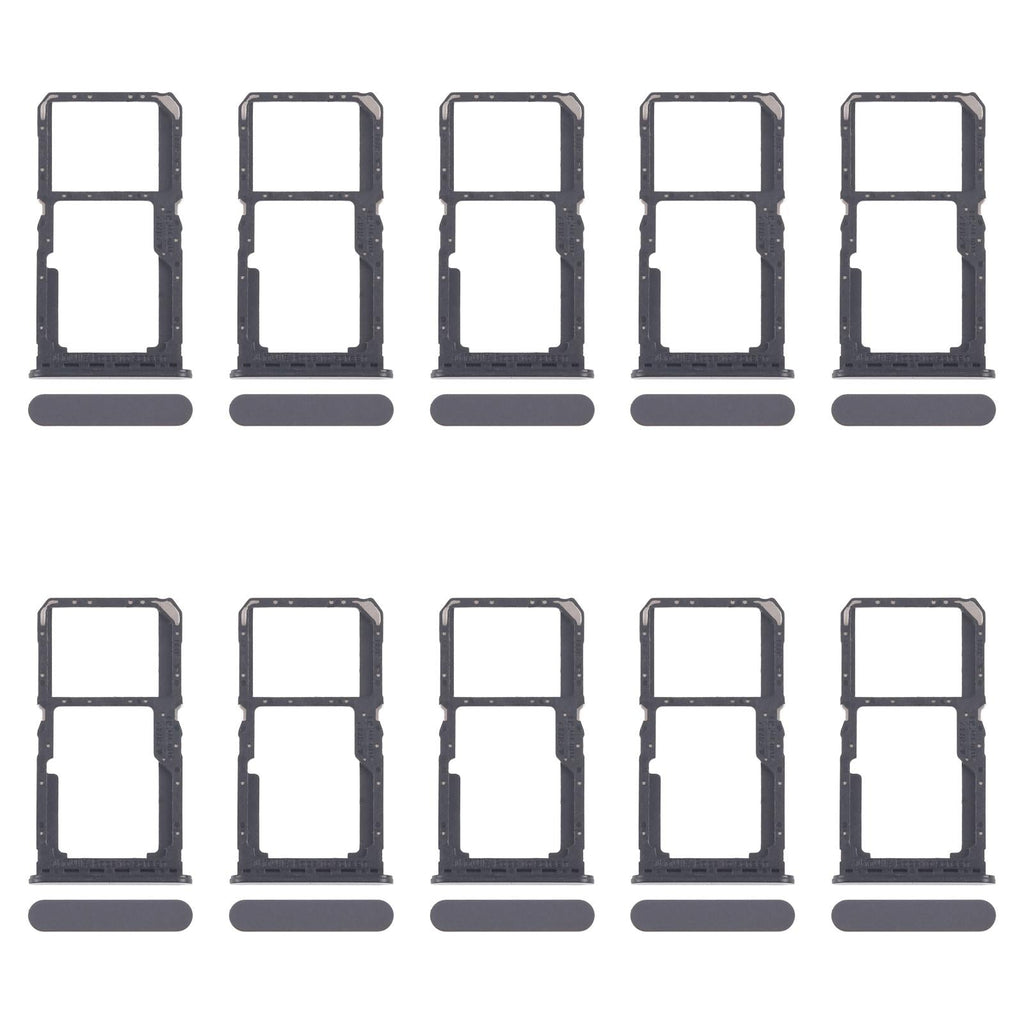 For OPPO A80 5G CPH2639 10pcs Original SIM Card Tray + SIM Card Tray / Micro SD Card Tray (Black)
