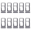 For OPPO A80 5G CPH2639 10pcs Original SIM Card Tray + SIM Card Tray / Micro SD Card Tray (Black)