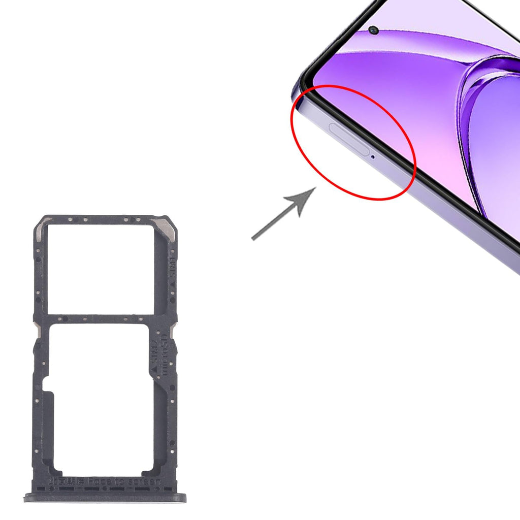 For OPPO A80 5G CPH2639 10pcs Original SIM Card Tray + SIM Card Tray / Micro SD Card Tray (Green)