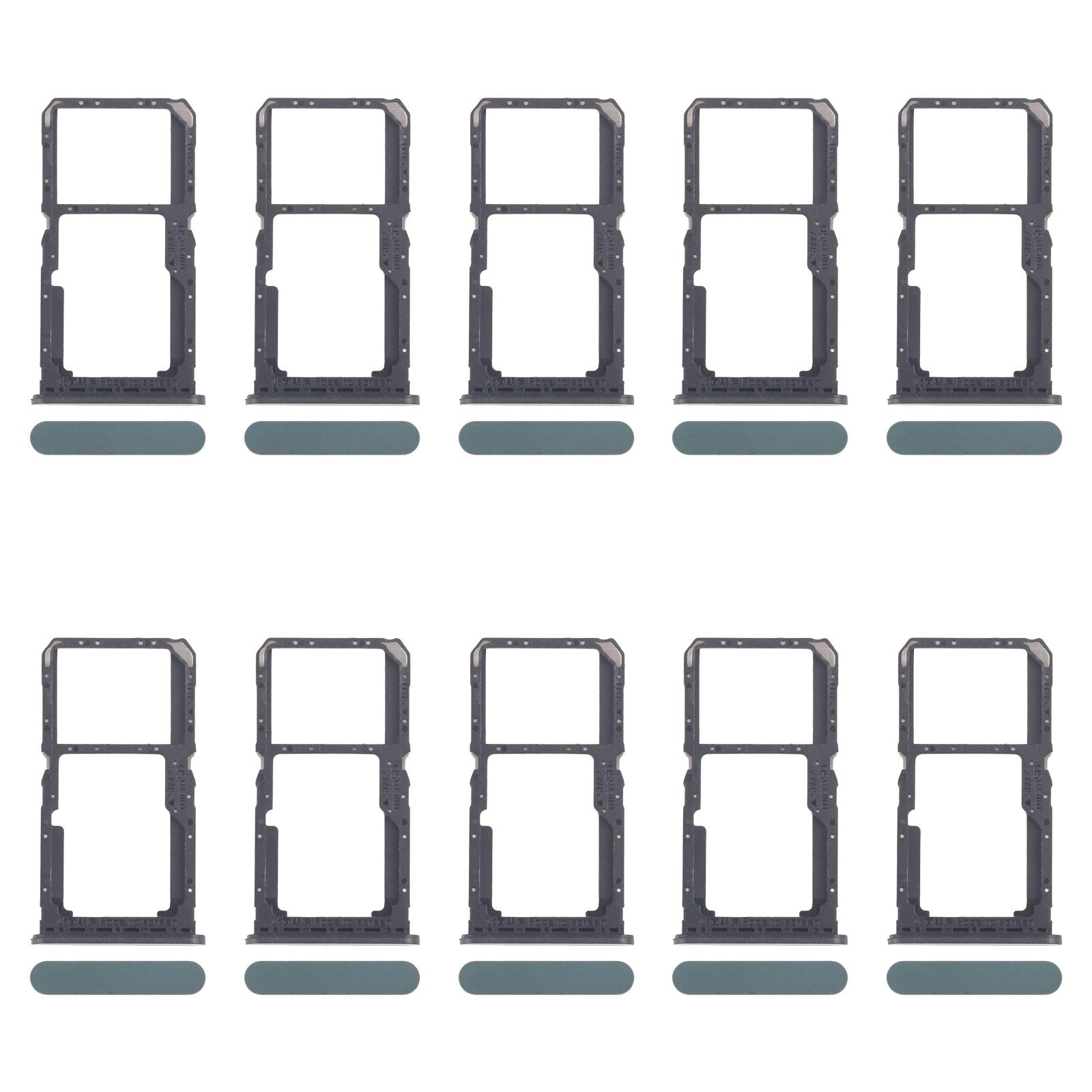 For OPPO A80 5G CPH2639 10pcs Original SIM Card Tray + SIM Card Tray / Micro SD Card Tray (Green)