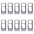 For OPPO A80 5G CPH2639 10pcs Original SIM Card Tray + SIM Card Tray / Micro SD Card Tray (Purple)