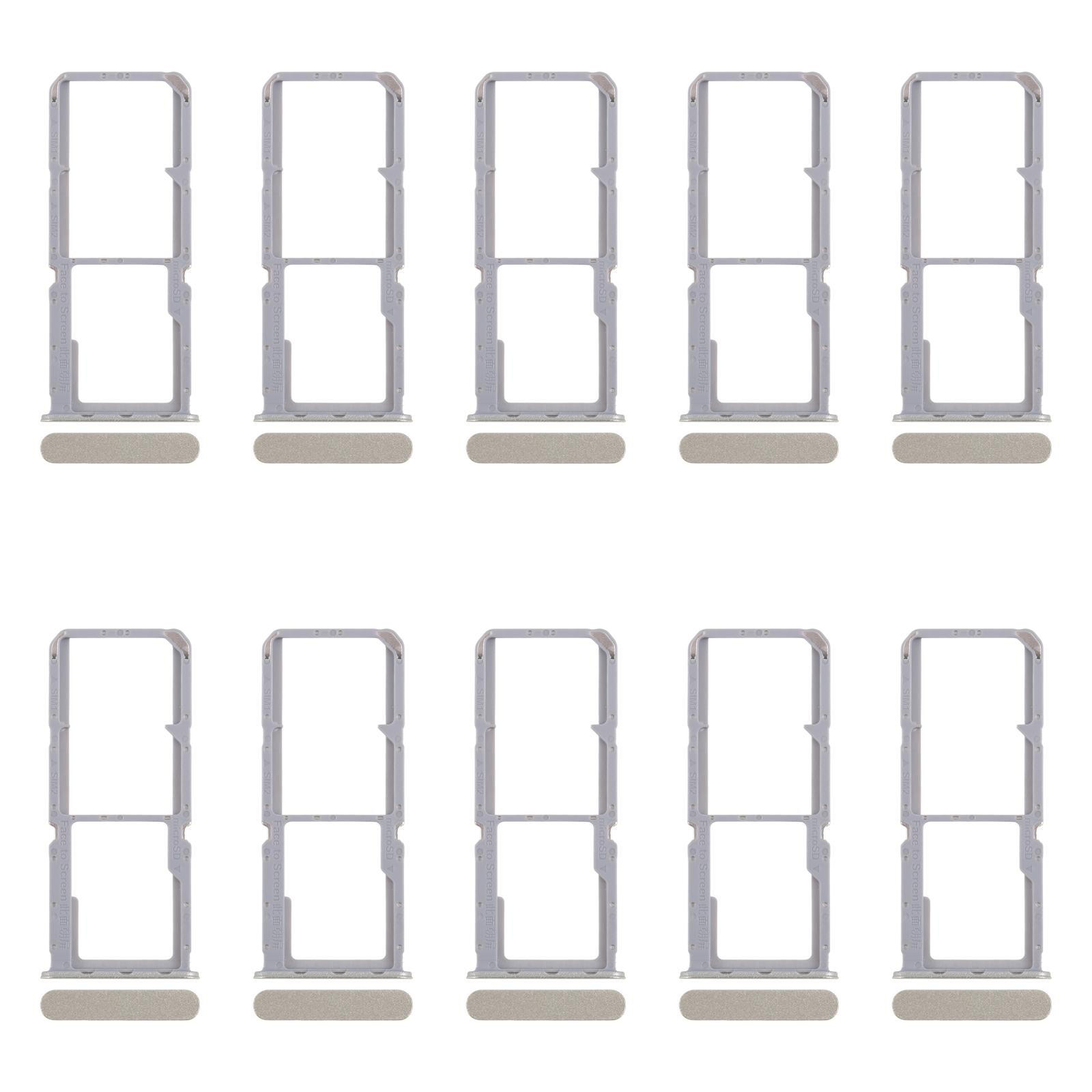 For OPPO Reno7 4G CPH2363 10pcs Original SIM Card Tray + SIM Card Tray + Micro SD Card Tray (Green)