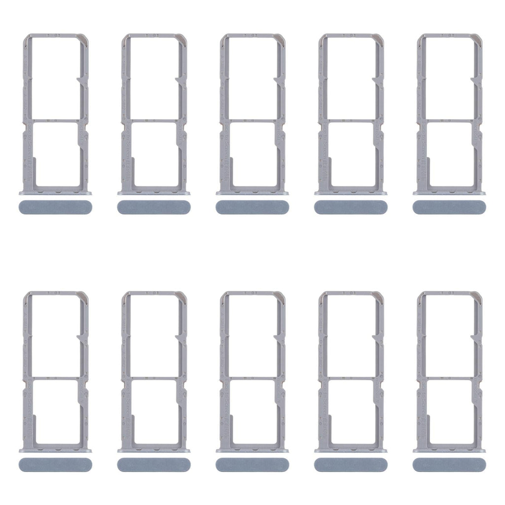 For OPPO Reno7 4G CPH2363 10pcs Original SIM Card Tray + SIM Card Tray + Micro SD Card Tray (Blue)