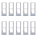 For OPPO Reno7 4G CPH2363 10pcs Original SIM Card Tray + SIM Card Tray + Micro SD Card Tray (Blue)