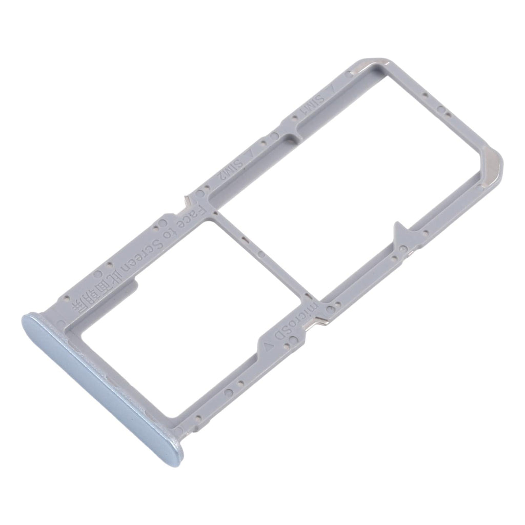 For OPPO Reno7 4G CPH2363 10pcs Original SIM Card Tray + SIM Card Tray + Micro SD Card Tray (Blue)