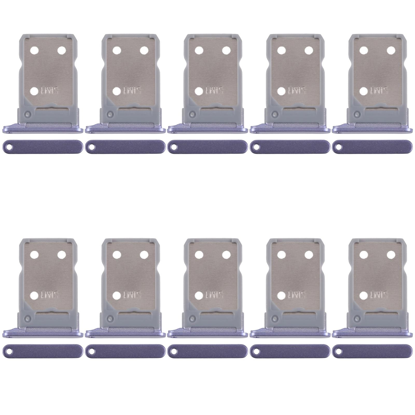 For OPPO Reno8 5G CPH2359 10pcs Original SIM Card Tray + SIM Card Tray (Purple)