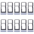 For OPPO Reno11 F CPH2603 10pcs Original SIM Card Tray + SIM Card Tray / Micro SD Card Tray (Blue)