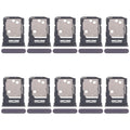 For OPPO Reno12 Pro CPH2629 10pcs Original SIM Card Tray + SIM Card Tray / Micro SD Card Tray (Black)