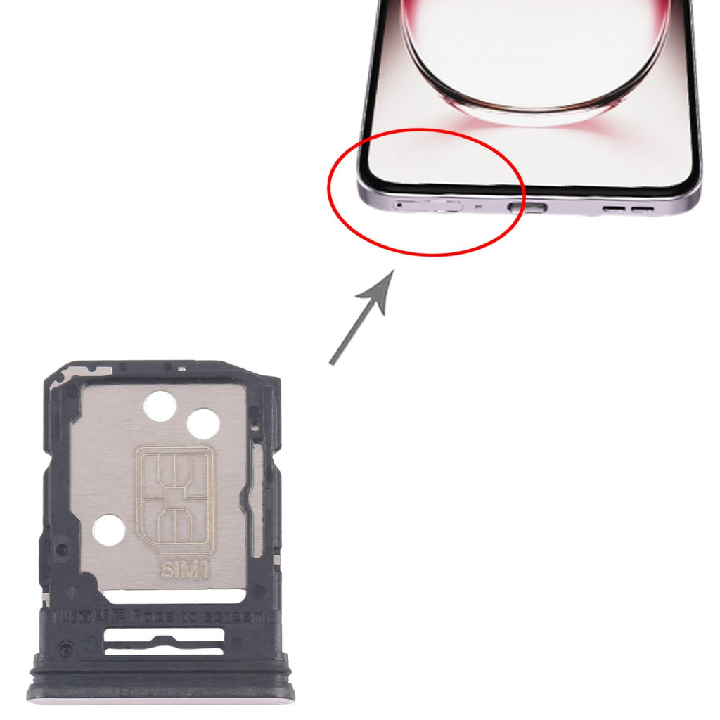 For OPPO Reno12 Pro CPH2629 10pcs Original SIM Card Tray + SIM Card Tray / Micro SD Card Tray (Pink)