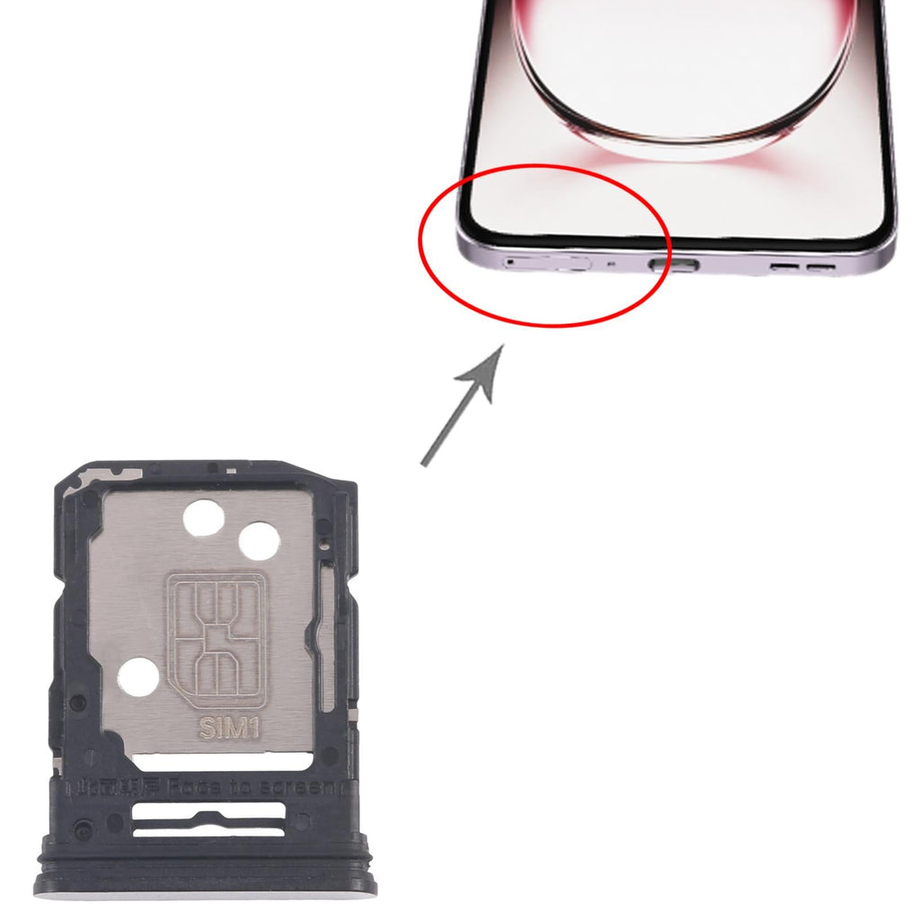 For OPPO Reno12 Pro CPH2629 10pcs Original SIM Card Tray + SIM Card Tray / Micro SD Card Tray (Silver)