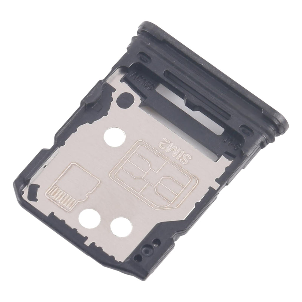 For OPPO Reno12 5G CPH2625 10pcs Original SIM Card Tray + SIM Card Tray / Micro SD Card Tray (Black)