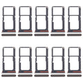 For OPPO A5 Energy 10pcs Original SIM Card Tray + SIM Card Tray / Micro SD Card Tray (Gold)