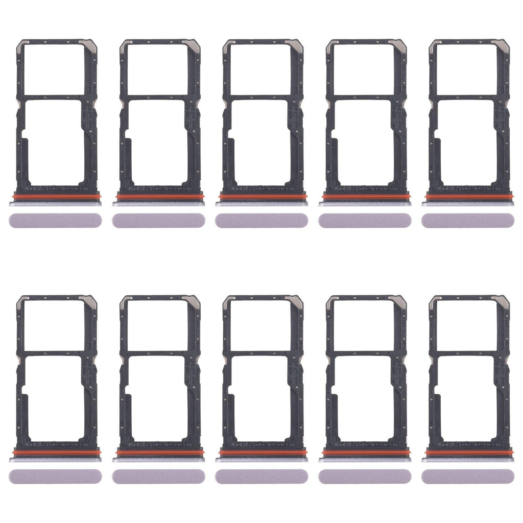 For OPPO A5 Pro 4G CPH2711 10pcs Original SIM Card Tray + SIM Card Tray / Micro SD Card Tray (Pink)