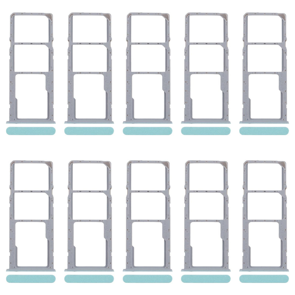 For Realme Note 50 RMX3834 10pcs Original SIM Card Tray + SIM Card Tray + Micro SD Card Tray (Green)
