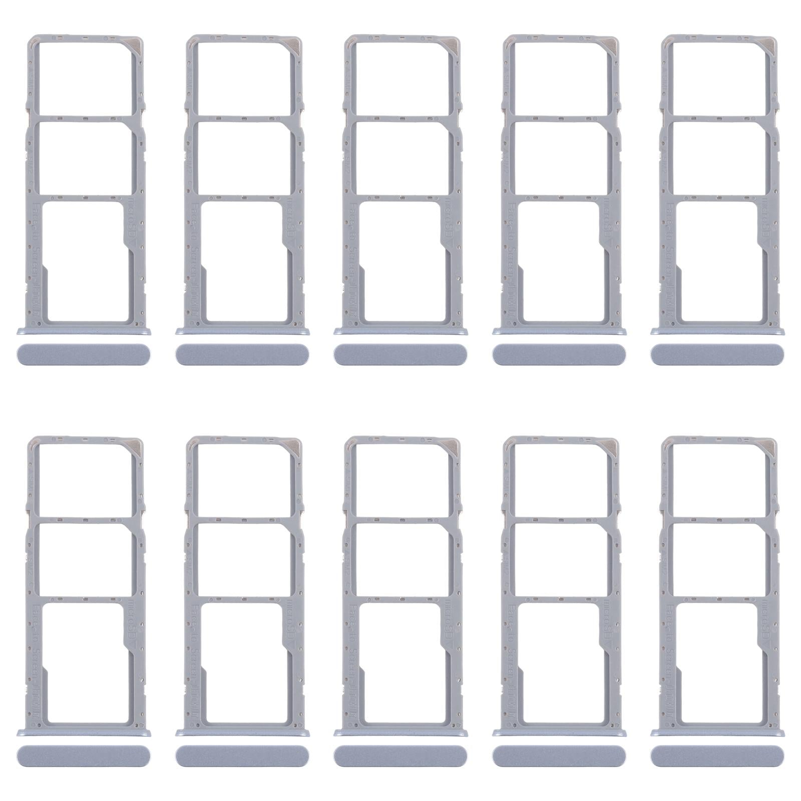 For Realme C51 RMX3830 10pcs Original SIM Card Tray + SIM Card Tray + Micro SD Card Tray (Pink)