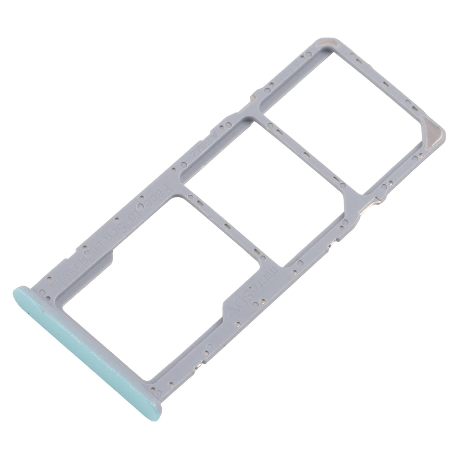 For Realme C51 RMX3830 10pcs Original SIM Card Tray + SIM Card Tray + Micro SD Card Tray (Green)