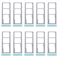 For Realme C51 RMX3830 10pcs Original SIM Card Tray + SIM Card Tray + Micro SD Card Tray (Green)